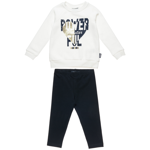 Παιδικό σετ από φούτερ μπλούζα και κολάν ALOUETTE Five Star λευκό μαύρο Παιδικό σετ από φούτερ μπλούζα και κολάν ALOUETTE Five Star λευκό μαύρο