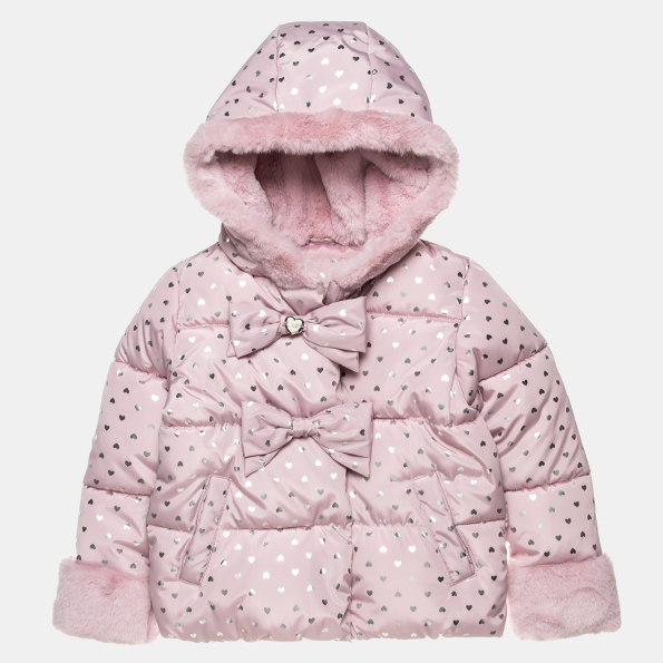 Παιδικό μπουφάν ALOUETTE ροζ ασημί Παιδικό μπουφάν ALOUETTE ροζ ασημί
