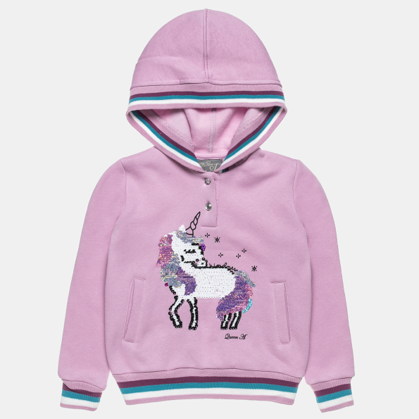 Παιδική φούτερ μπλούζα ALOUETTE ροζ Παιδικά