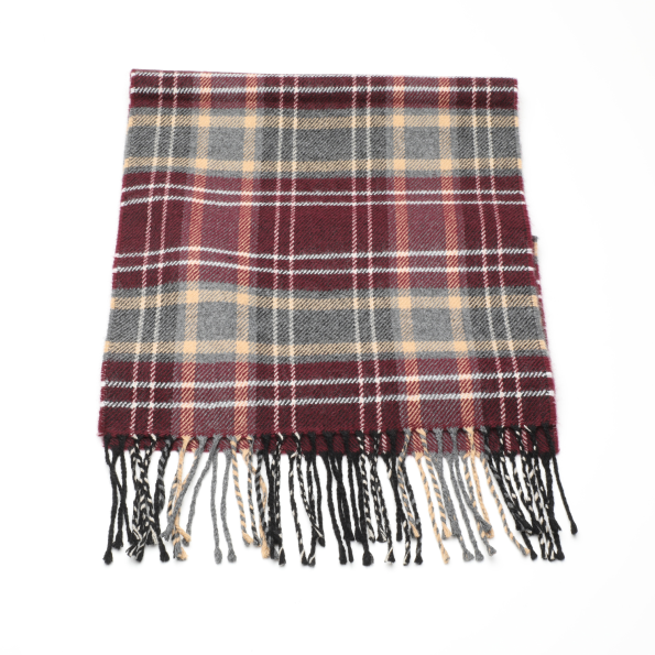 Ανδρικό κασκόλ NAVY & GREEN μπεζ κόκκινο