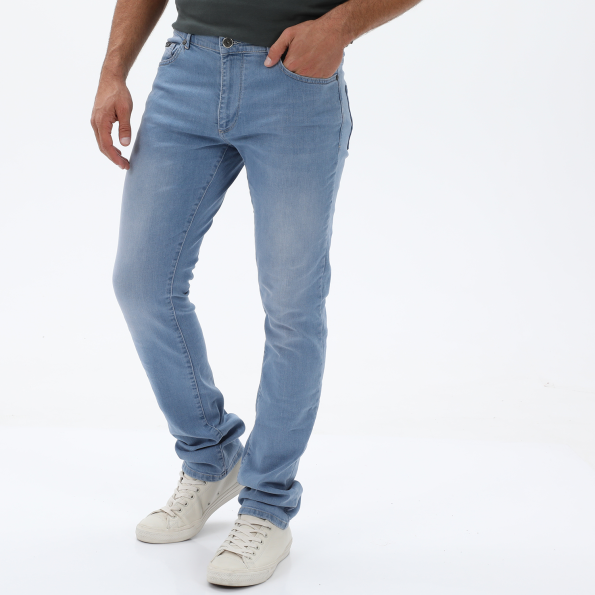 Ανδρικό jean παντελόνι NAVY & GREEN LOW WAIST μπλε ανοιχτό Ανδρικά