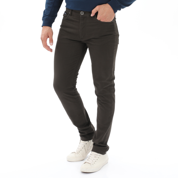 Ανδρικό casual παντελόνι NAVY & GREEN MODERN FIT χακί Ανδρικά