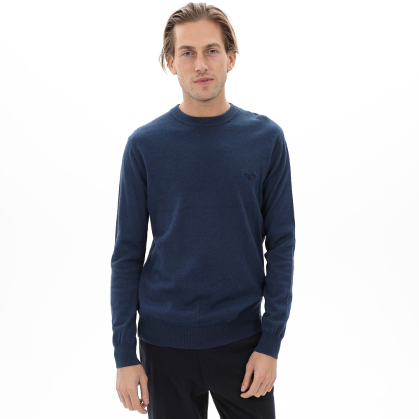 Ανδρικό πουλόβερ NAVY & GREEN μπλε