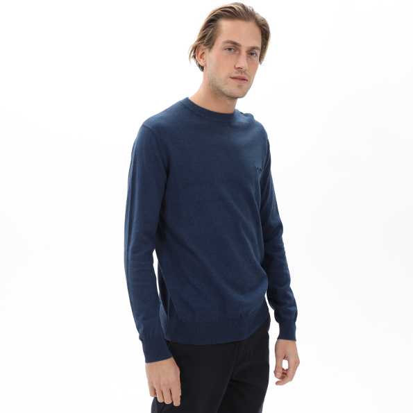 Ανδρικό πουλόβερ NAVY & GREEN μπλε Ανδρικά
