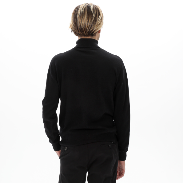 Ανδρικό πλεκτό ζιβάγκο NAVY & GREEN μαύρο Ανδρικά