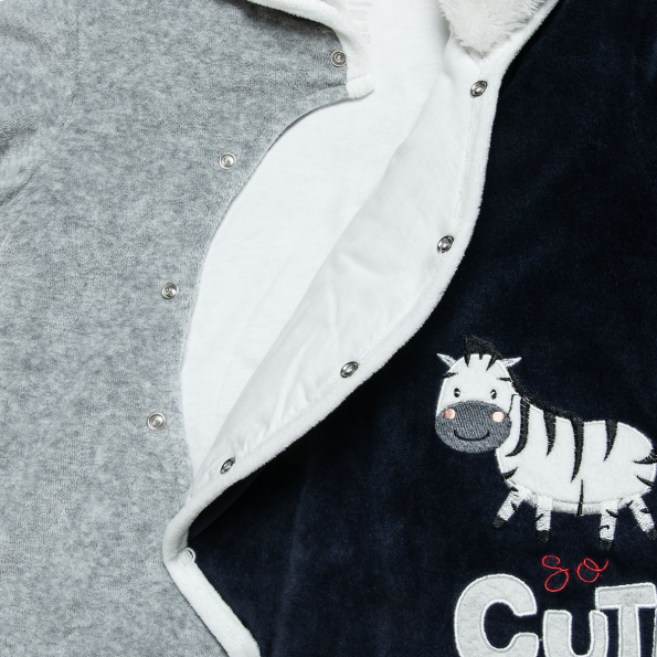 Βρεφική φόρμα εξόδου  ALOUETTE Tender Comforts μπλε γκρι  Παιδικά