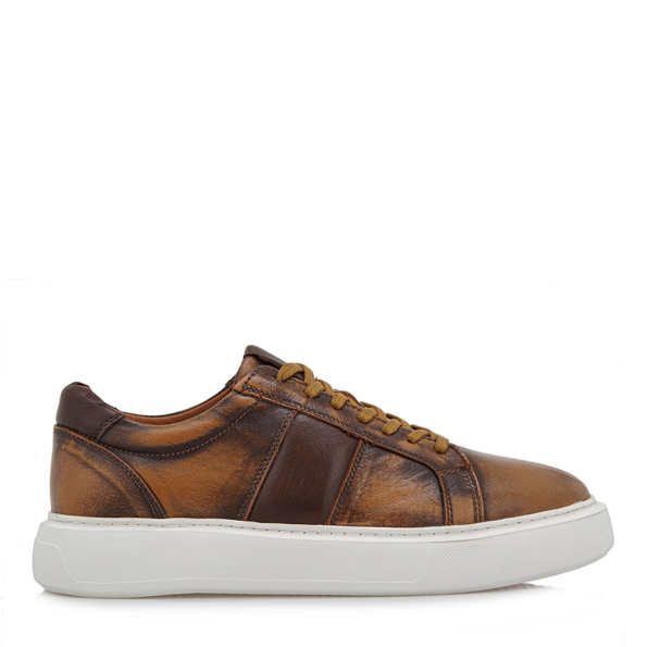 Ανδρικά casual sneakers GIOVANNI MORELLI R555B3062 καφέ ταμπά