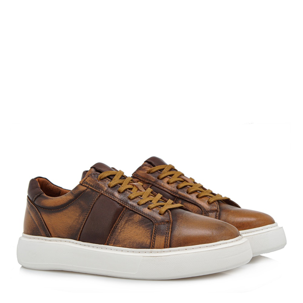 Ανδρικά casual sneakers GIOVANNI MORELLI R555B3062 καφέ ταμπά Ανδρικά