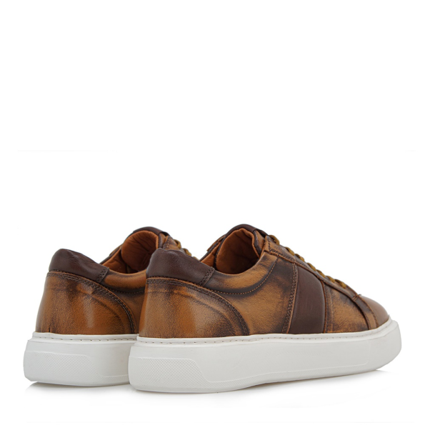 Ανδρικά casual sneakers GIOVANNI MORELLI R555B3062 καφέ ταμπά Ανδρικά