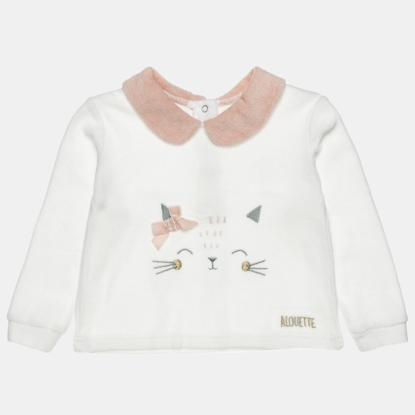 Βρεφικό σετ βελουτέ ALOUETTE Tender Comforts ροζ λευκό  Παιδικά