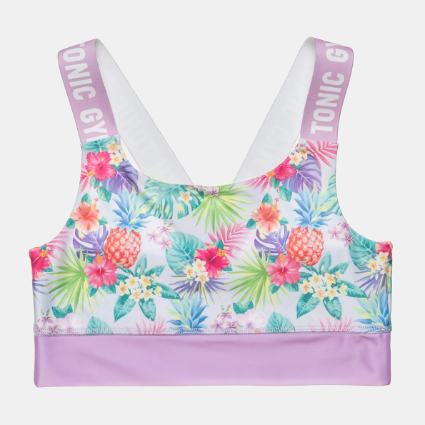 Παιδικό σετ από κολάν και μπουστάκι ALOUETTE Gym Tonic tropical (6 έως 16 ετών)