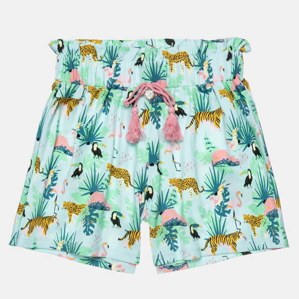 Παιδικό σετ από cropped top και σορτς ALOUETTE πράσινο