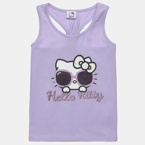 Παιδική αμάνικη μπλούζα HELLO KITTY μοβ
