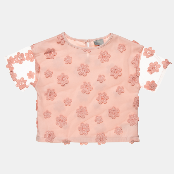 Παιδική μπλούζα ALOUETTE ροζ floral