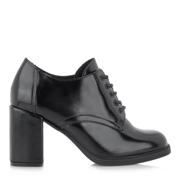 Γυναικεία ψηλά oxfords EXE R17003524 μαύρα