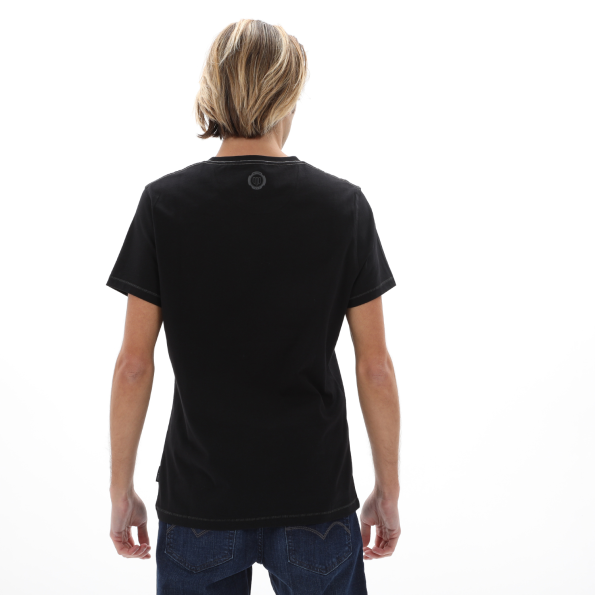 Ανδρικό t-shirt NAVY & GREEN μαύρο