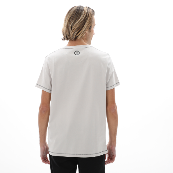 Ανδρικό t-shirt NAVY & GREEN λευκό Ανδρικά