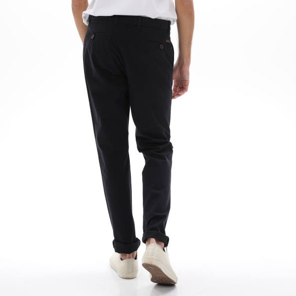 Ανδρικό chino παντελόνι NAVY & GREEN MODERN FIT μπλε σκούρο