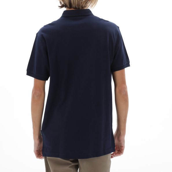 Ανδρική polo μπλούζα NAVY & GREEN σκούρο μπλε Ανδρικά