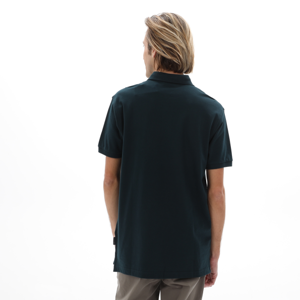 Ανδρική polo μπλούζα NAVY & GREEN πράσινο σκούρο