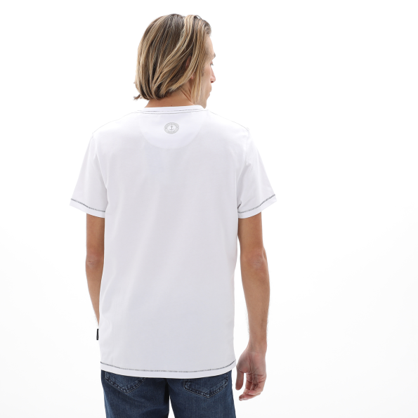 Ανδρικό t-shirt NAVY & GREEN λευκό