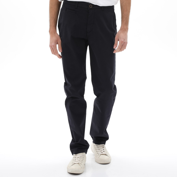 Ανδρικό chino παντελόνι NAVY & GREEN MODERN FIT μπλε σκούρο