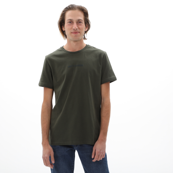 Ανδρικό t-shirt NAVY & GREEN χακί