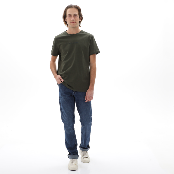 Ανδρικό t-shirt NAVY & GREEN χακί Ανδρικά