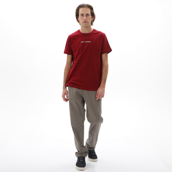 Ανδρικό t-shirt NAVY & GREEN κόκκινο