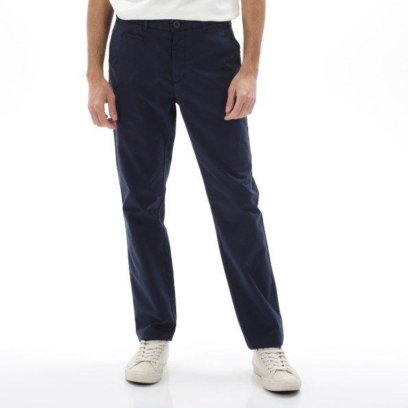 Ανδρικό chino παντελόνι NAVY & GREEN MODERN FIT μπλε σκούρο