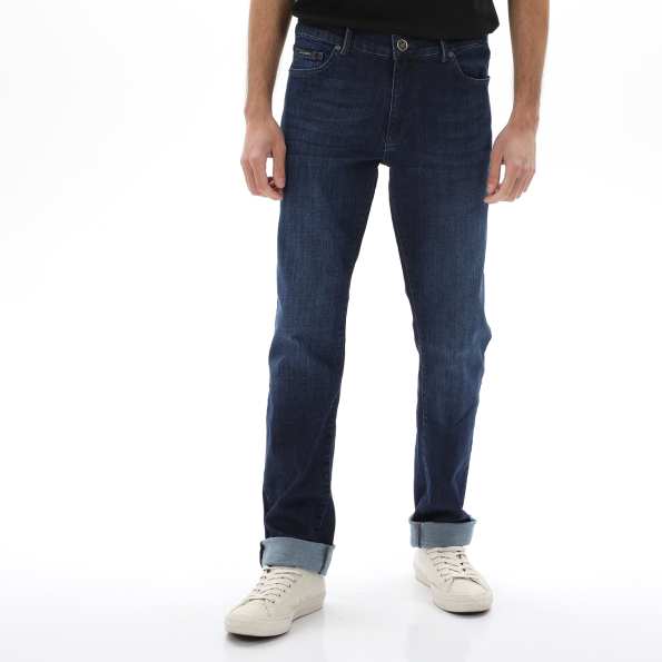 Ανδρικό jean παντελόνι NAVY & GREEN μπλε σκούρο