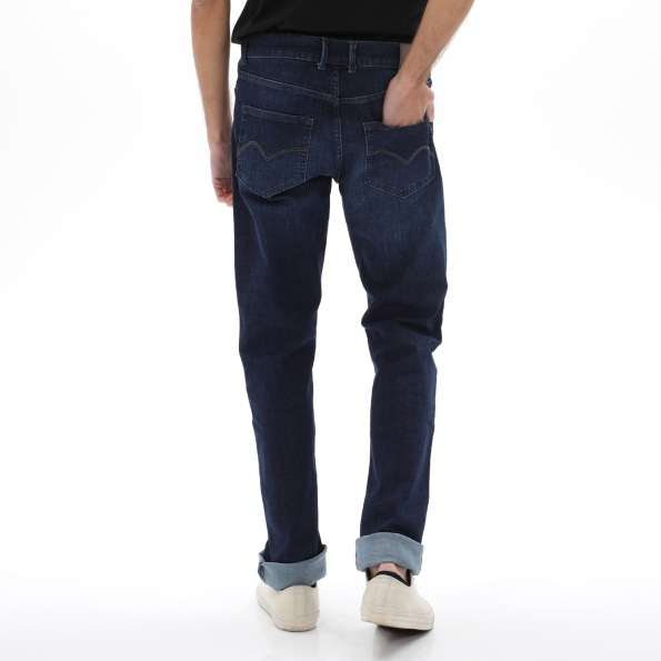 Ανδρικό jean παντελόνι NAVY & GREEN μπλε σκούρο Ανδρικά