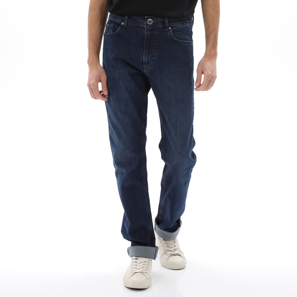 Ανδρικό jean παντελόνι NAVY & GREEN μπλε σκούρο
