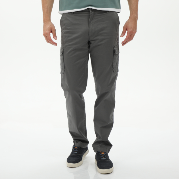 Ανδρικό cargo παντελόνι NAVY & GREEN γκρι