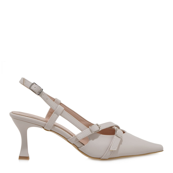 Γυναικείες γόβες slingback JK LONDON S428B1913 off white