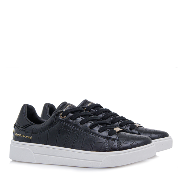 Γυναικεία sneakers RENATO GARINI S157Q2041 μαύρα κροκό Γυναικεία