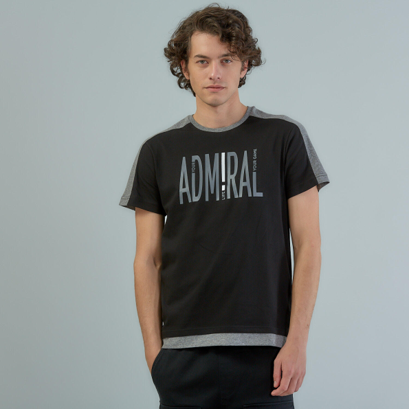 Ανδρικό t-shirt ADMIRAL 1121520067 Team Admiral μαύρο