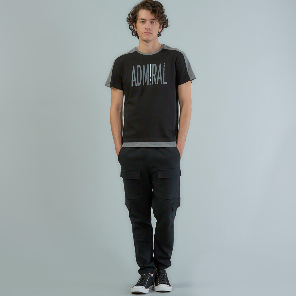 Ανδρικό t-shirt ADMIRAL 1121520067 Team Admiral μαύρο