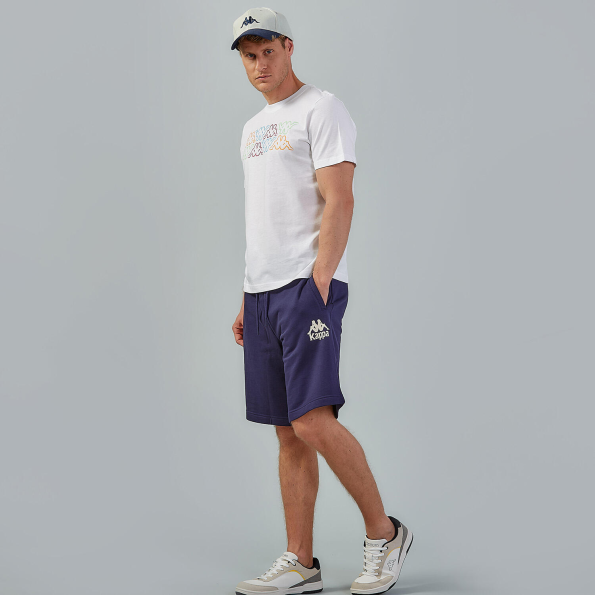 Ανδρικό t-shirt KAPPA 1156520022 Logo Fuiamo λευκό