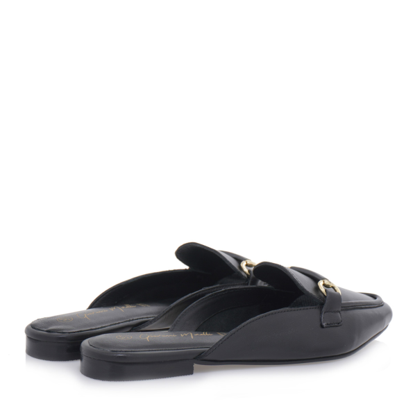 Γυναικεία flat mules GIOVANNI MORELLI S416G6221 μαύρα