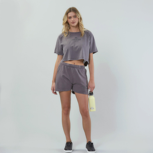 Γυναικείο cropped t-shirt KAPPA 1156520012 Authentic Premium Lumy ανθρακί