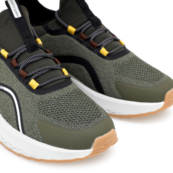 Ανδρικά casual sneakers RENATO GARINI S589S2092 χακί Ανδρικά