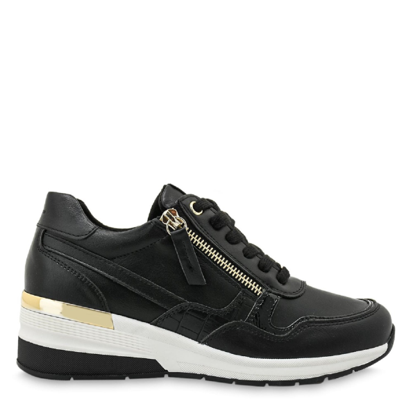 Γυναικεία sneaker wedges JK LONDON T157E4373 μαύρα