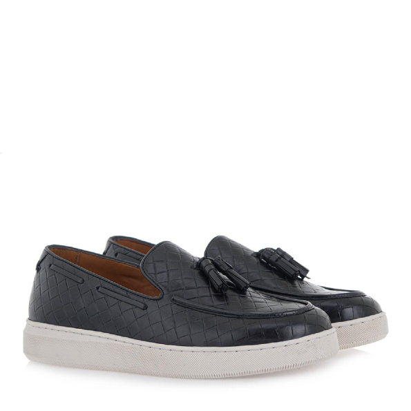 Ανδρικά loafers RENATO GARINI S540S3172 μαύρα Ανδρικά
