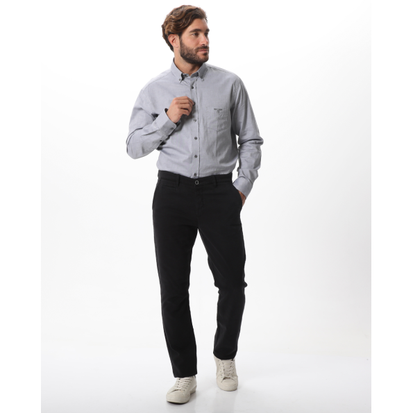 Ανδρικό πουκάμισο NAVY & GREEN COMFORT FIT γκρι Ανδρικά
