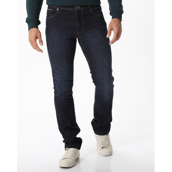 Ανδρικό jean παντελόνι NAVY & GREEN low waist μπλε 