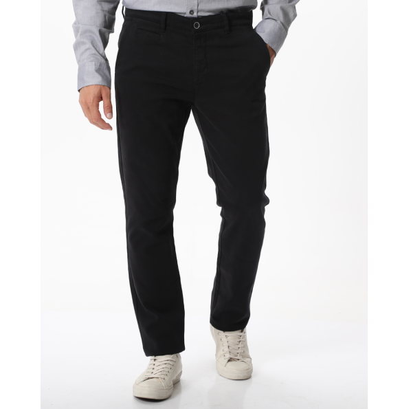 Ανδρικό chino παντελόνι NAVY & GREEN μαύρο 