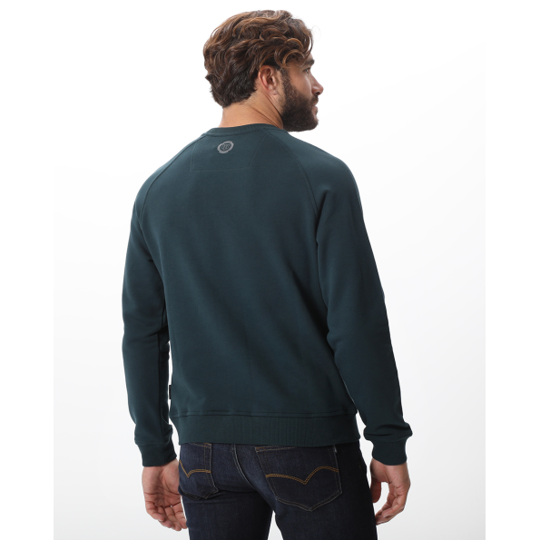Ανδρική φούτερ μπλούζα NAVY & GREEN πετρόλ Ανδρικά