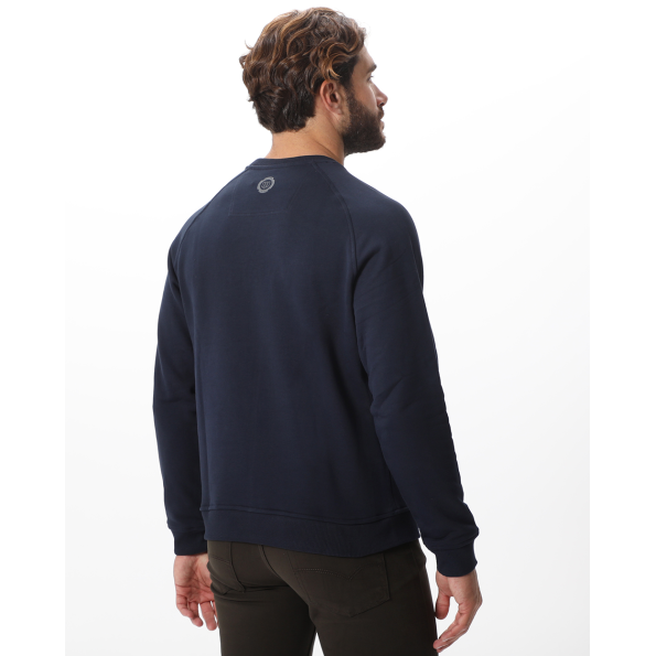 Ανδρική φούτερ μπλούζα NAVY & GREEN μπλε  Ανδρικά