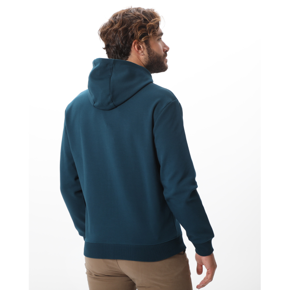 Ανδρική φούτερ ζακετα NAVY & GREEN πετρόλ Ανδρικά